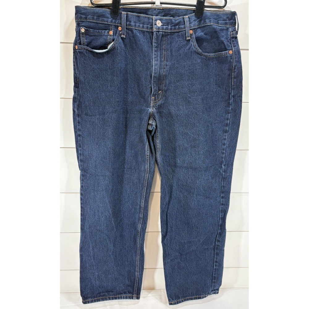 Levi's 550 Relaxed Fit Jeans Men's 40X30 Blue Denim Zip-Fly Dark Wash